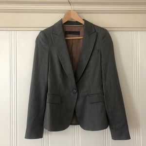 Zara one-button Gray blazer (lined) NWOT